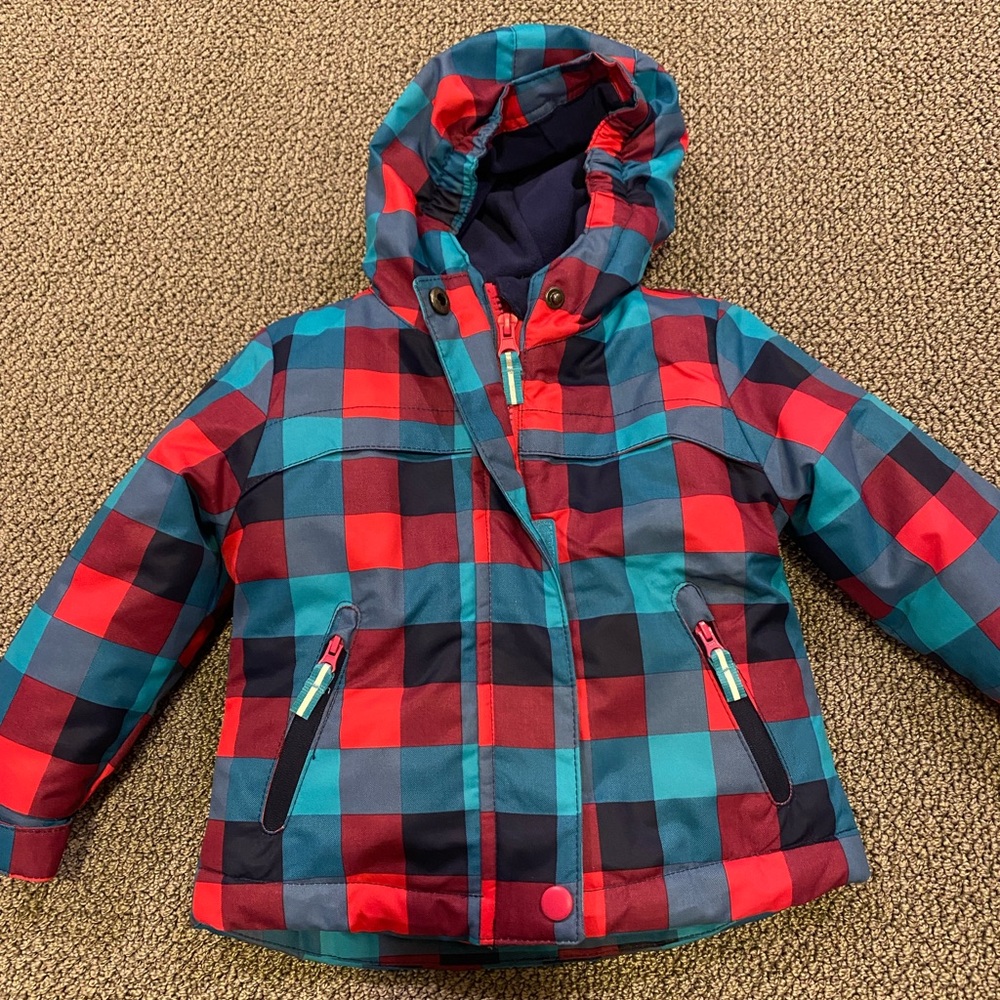 Pink and Blue Cat and Jack Winter Coat Size 18 months